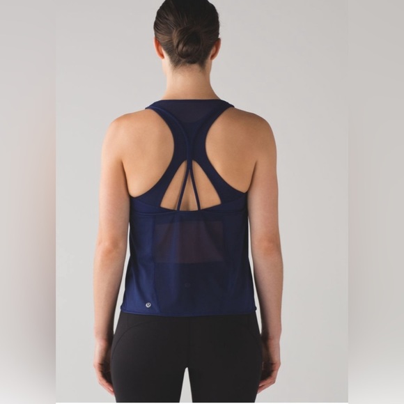 lululemon athletica Tops - Lululemon Gear Up Tank. Hero Blue. Size:6